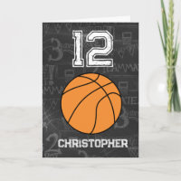 Personalisierter 12. Geburtstag Basketball