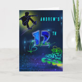 Personalisierter 12. Geburtstagskind Karte (Vorderseite)