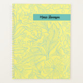 Personalisierter 12-monatiger Blumenplaner Planer (Vorderseite)