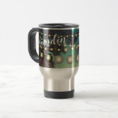 Personalisierter 15-Unzen-Kaffee-Tasse Beach Sunse Reisebecher (Vorderseite Links)