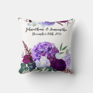 Personalisierter 16"x16" Kissenlavender Hibiscu Kissen