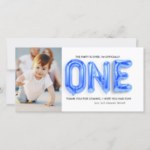 Personalisierter 1. Geburtstag danken Ihnen zu Dankeskarte