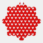 Personalisierter 1. Weihnachtspolar Ornament Karte (Rückseite)