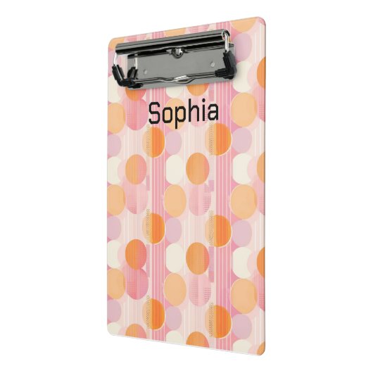 Personalisierter 2025-Planer mit weichen Pastellfa Mini Klemmbrett (Gewinkelt2)