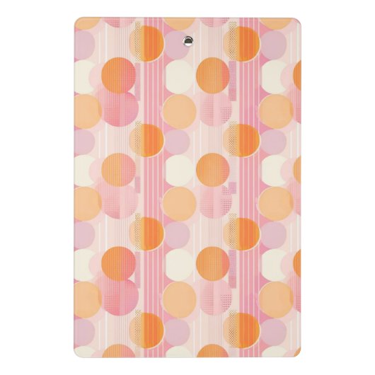 Personalisierter 2025-Planer mit weichen Pastellfa Mini Klemmbrett (Rückseite)