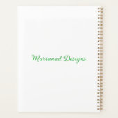 Personalisierter 2026 Floral Planner Planer (Rückseite)