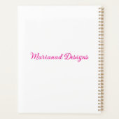 Personalisierter 2026 Floral Planner Planer (Rückseite)