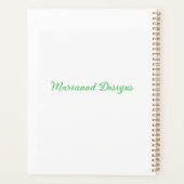 Personalisierter 2026 Floral Planner Planer (Rückseite)