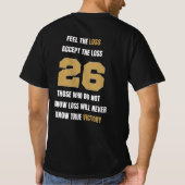 Personalisierter 2026 Victory Athletic Gold Tee (Rückseite)