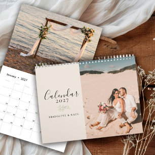 Personalisierter 2027 Paar-Foto-Kalender Kalender