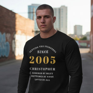Personalisierter 21. Geburtstag 2005 Name hinzufüg T-Shirt