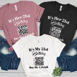 Personalisierter 21. Geburtstag Kaufen Sie mir ein Tri-Blend Shirt<br><div class="desc">Bereiten Sie sich auf Party im Stil mit dem Personalisierten 21. Geburtstag kaufen Sie mir einen Drink QR Code Tri-Blend Shirt! Dieses individuell gestaltete Tee eignet sich hervorragend, um Ihren 21. Geburtstag mit Flair zu feiern. Egal ob Sie mit Freunden in die Stadt kommen oder einen Geburtstagsbash veranstalten, dieses Shirt...</div>