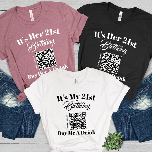 Personalisierter 21. Geburtstag Kaufen Sie mir ein Tri-Blend Shirt