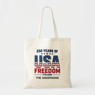 Personalisierter 250 Jahre USA-Freiheit 1776 2026  Tragetasche