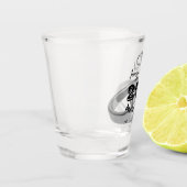 Personalisierter 25. Jahrestag Schnapsglas (Links)