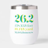 Personalisierter 26.2 Marathon Lauffernfahrer Grün (Vorderseite)