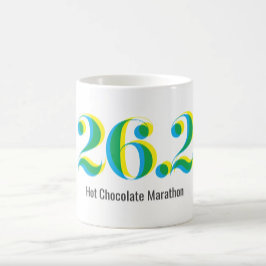 Personalisierter 26.2 Marathon mit feinem Text Kaffeetasse