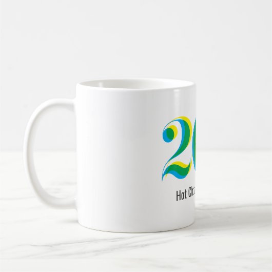 Personalisierter 26.2 Marathon mit feinem Text Kaffeetasse (Links)