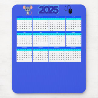 Personalisierter 2-Foto-Portraitkalender Mousepad