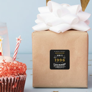 Personalisierter 30. Geburtstag Name hinzufügen 19 Quadratischer Aufkleber