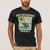 Personalisierter 30. Meilenstein Geburtstag T - Sh T-Shirt (Vorderseite)
