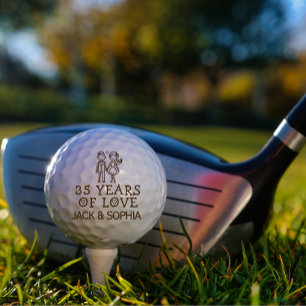 Personalisierter 35. Geburtstag Golfball