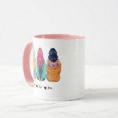 Personalisierter 3 beste Freundinnen Tasse | Benut (Vorderseite Links)