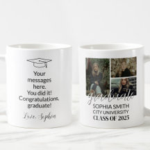Personalisierter 3-Foto-Gratulant Absolvent