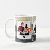 Personalisierter 3-Foto-Mug mit individuellem Text Kaffeetasse (Links)