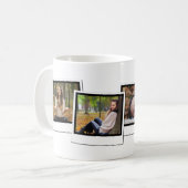 Personalisierter 3-Foto Snapshot Frames-Abschluss Kaffeetasse (Vorderseite Links)