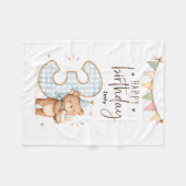 Personalisierter 3. Geburtstag Fleecedecke (Vorderseite (Horizontal))