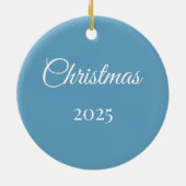 Personalisierter 3D Eisbär Keramik Ornament (Hinten)