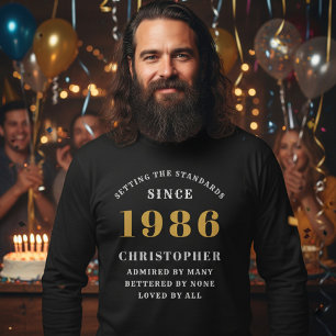 Personalisierter 40. Geburtstag 1986 Name hinzufüg T-Shirt
