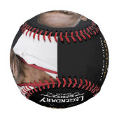 Personalisierter 40. Geburtstag Baseball (Rückseite)