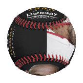 Personalisierter 40. Geburtstag Baseball (Vorderseite)