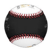 Personalisierter 40. Geburtstag Cheers Biere Minim Baseball (Rückseite)