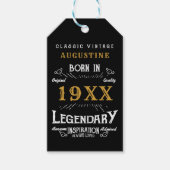 Personalisierter 40. Geburtstag Geschenkanhänger (Vorderseite)