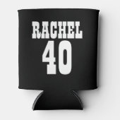 Personalisierter 40. Geburtstag Schwarz-weiß Dosenkühler (Vorderseite)