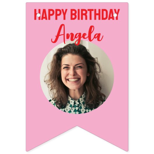 personalisierter 40. Geburtstag Wimpelkette (Zweite Fahne)