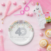 Personalisierter 40. Hochzeitstag Pappteller (Party)
