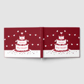 Personalisierter 40. Ruby Wedding Anniversary Cake Gästebuch (Voll)