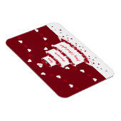 Personalisierter 40. Ruby Wedding Anniversary Cake Magnet (Rechte Seite)