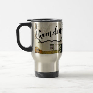 Personalisierter 425g Kaffeebecher Sonnenuntergang Reisebecher