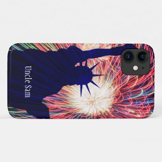 Personalisierter 4. Juli Feuerwerk Case-Mate iPhone Hülle (Rückseite (Horizontal))