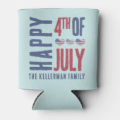 Personalisierter 4. Juli Patriotische amerikanisch Dosenkühler (Vorderseite)