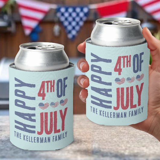 Personalisierter 4. Juli Patriotische amerikanisch Dosenkühler