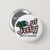 Personalisierter 4. Juli Wiedersehen-Button Button (Vorne & Hinten)