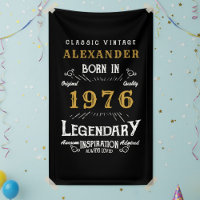 Personalisierter 50. Geburtstag 1976 Vintage-Legen