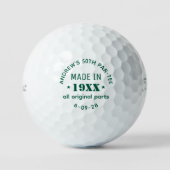 Personalisierter 50. Geburtstag Golfball (Vorderseite)