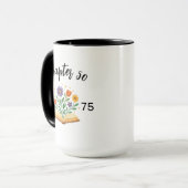 Personalisierter 50. Geburtstagsbecher Mutti Gebur Tasse (Vorderseite Links)